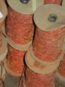 *Four Rolls of Orange Braided Thread