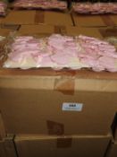*Four Boxes of 12 Beaded Pink Heart Decorations