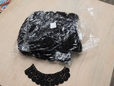 *Two Bag Containing Fifty Black Lace Panels