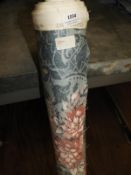*16m Roll of Pink & Blue Floral Pattern Fabric