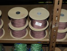 *Box Containing Ten Lace Edge Head Scarves