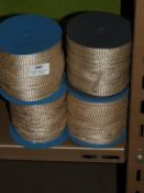 *Box Containing Ten Lace Edge Head Scarves