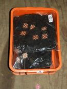 *Plastic Crate Containing ~200 Black Decorative St