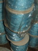 *Four Rolls of Blue & Metallic Braided Edging