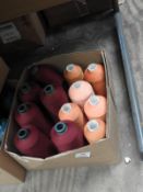 *Twelve Cones of Sewing & Embroidery Yarn (As per