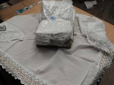 *Box Containing Ten Ladies Head Scarves with Lace