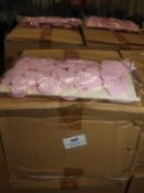 *Four Boxes of 12 Beaded Pink Heart Decorations