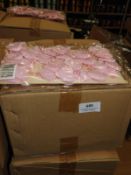 *Four Boxes of 12 Beaded Pink Heart Decorations