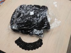 *Two Bag Containing Fifty Black Lace Panels