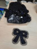 *Box Containing 40 Sequin and Ribbon Flowered Deta