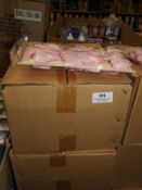 *Four Boxes of 12 Beaded Pink Heart Necklace