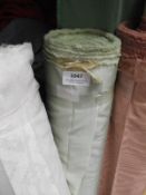 *31m Roll of Pale Green Self Pattern Fabric