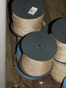 *Four Rolls of Beige Braided Edging