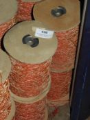 *Four Rolls of Orange Braided Thread