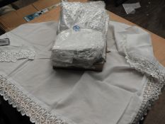 *Box Containing Ten Ladies Head Scarves with Lace