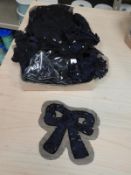 *Box Containing 40 Sequin and Ribbon Flowered Deta