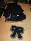 *Box Containing 40 Sequin and Ribbon Flowered Deta