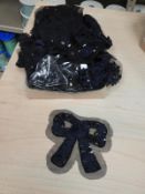 *Box Containing 40 Sequin and Ribbon Flowered Deta