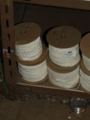 *Box Containing Ten Lace Edge Head Scarves