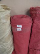 *35m Roll of Red Self Pattern Upholstery Cloth