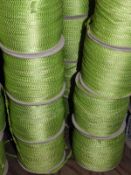 *Four Rolls of Lime Green & Metallic Braid Edging