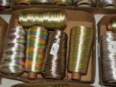 *Five Assorted Cones of Iridescent, Pastel and Mul