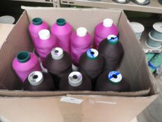 *Box Containing Twelve Cones of Sewing Thread (as