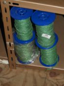 *Box Containing Ten Lace Edge Head Scarves