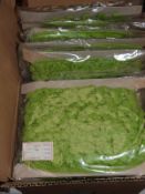 *Six Cards of Green Knitted Braid Edging