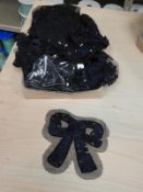 *Box Containing 40 Sequin and Ribbon Flowered Deta