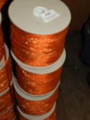 *Four Rolls of Orange & Metallic Braided Edging