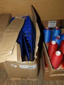 *Box of Blue Ring Binders