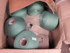 *Box Containing ~30kg of Green Knitting Yarn