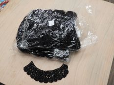 *Two Bag Containing Fifty Black Lace Panels
