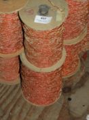 *Four Rolls of Orange Braided Thread