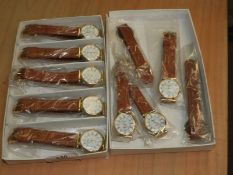 *Box Containing 10 Wristwatches with Roman Numeral