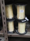 *Four Rolls of Yellow Braided Threads