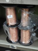 *Four Rolls of Copper Coloured Braided Thread