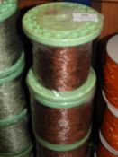 *Four Rolls of Copper Coloured Braided Thread