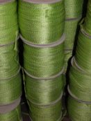 *Four Rolls of Lime Green & Metallic Braid Edging