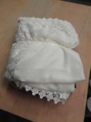 *Box Containing Ten Lace Edge Head Scarves
