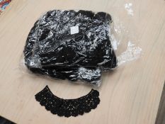 *Two Bag Containing Fifty Black Lace Panels