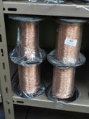 *Four Rolls of Copper Coloured Braided Thread