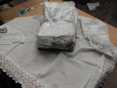 *Box Containing Ten Ladies Head Scarves with Lace