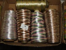 *Five Assorted Cones of Iridescent, Pastel and Mul