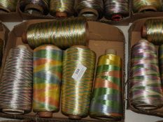 *Five Assorted Cones of Iridescent, Pastel and Mul