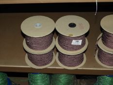 *Box Containing Ten Lace Edge Head Scarves