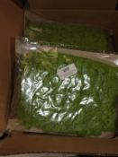 *Six Cards of Green Knitted Braid Edging