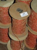 *Four Rolls of Orange Braided Thread