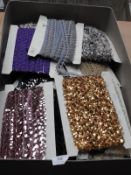 *Box Containing 20 Cards of Assorted Sequin and La